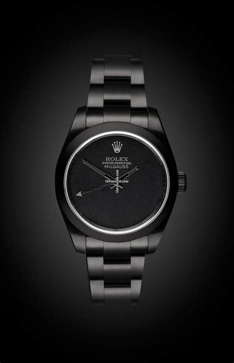 rolex milgauss black and gold|rolex milgauss dark knight price.